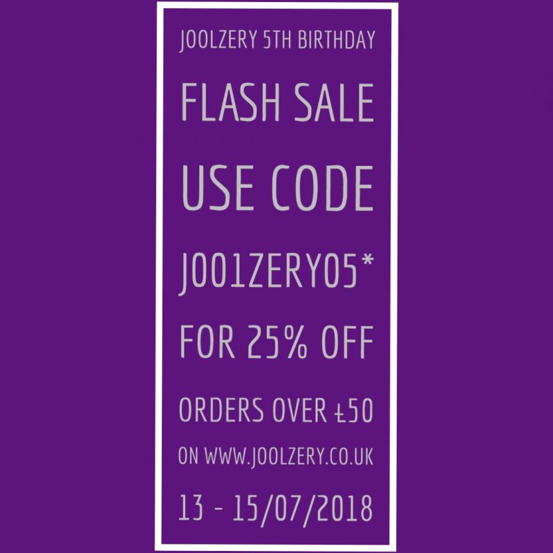 Joolzery 5th Birthday Flash Sale Voucher